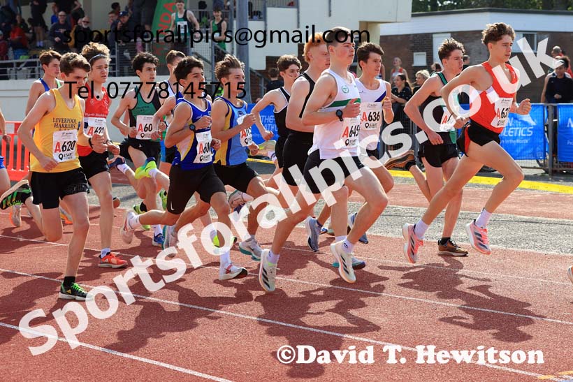 MMens Under-17s, 2024 Northern Mens 6 and Womens 4 and Youngsters Relays, Stanley Park, Blackpool.  Photo: David T. Hewitson/Sports for All Pics